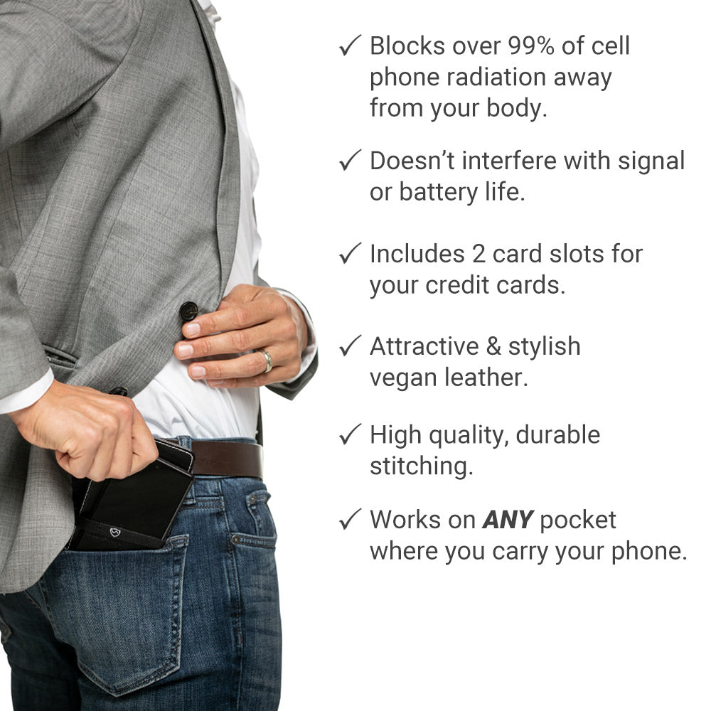 Vegan leather phone sleeve with card slots, photo 3