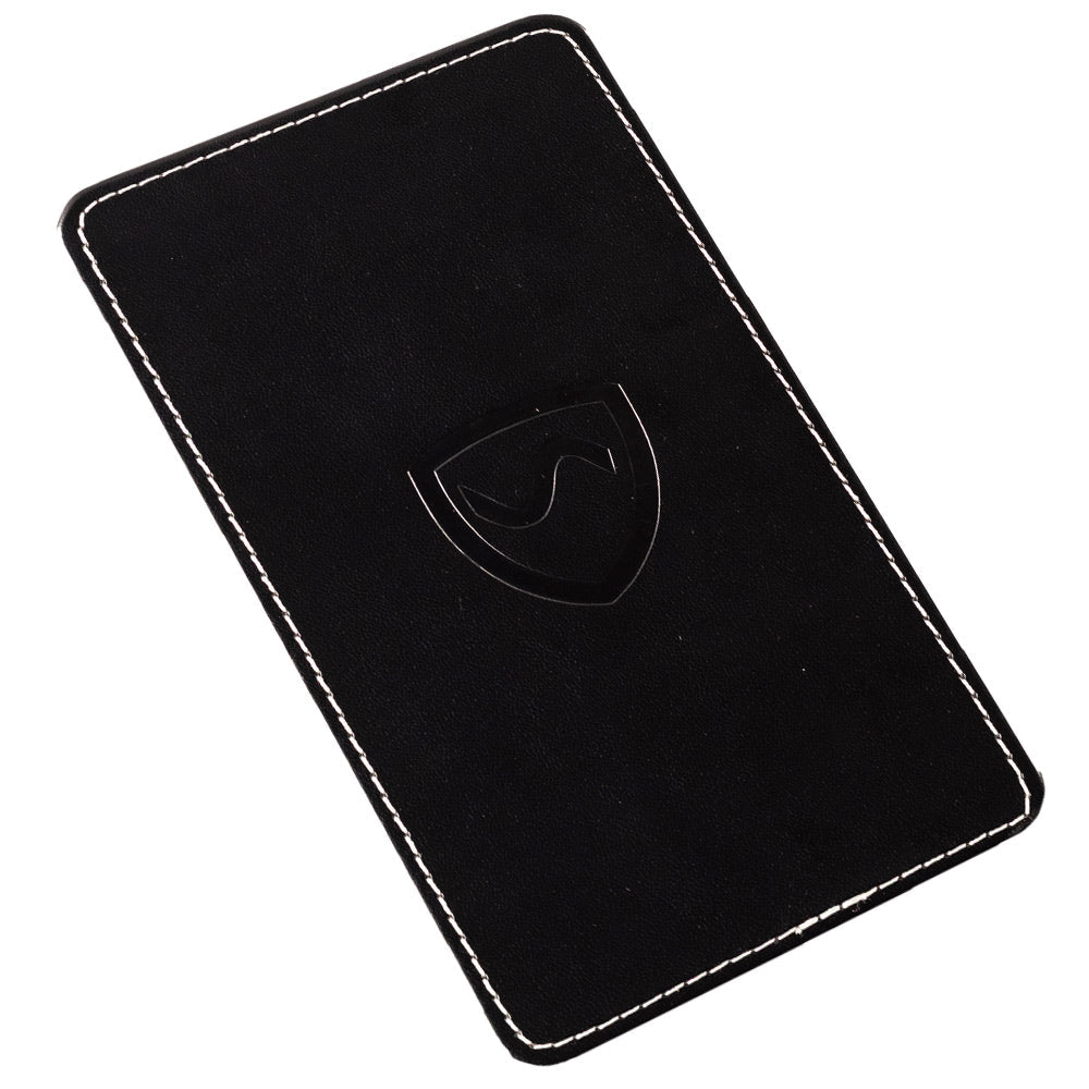 Vegan leather phone sleeve with card slots