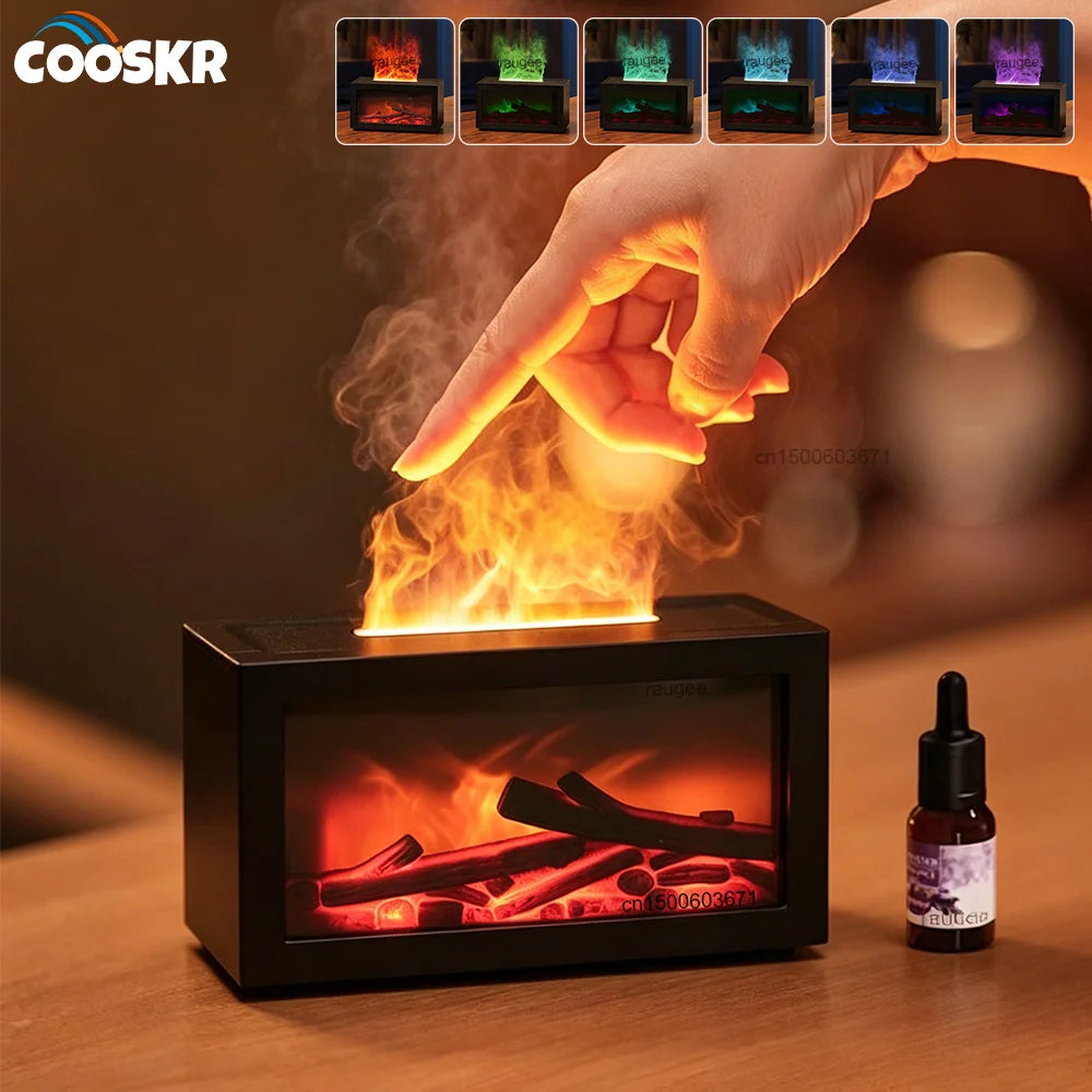 Flame effect aroma diffuser