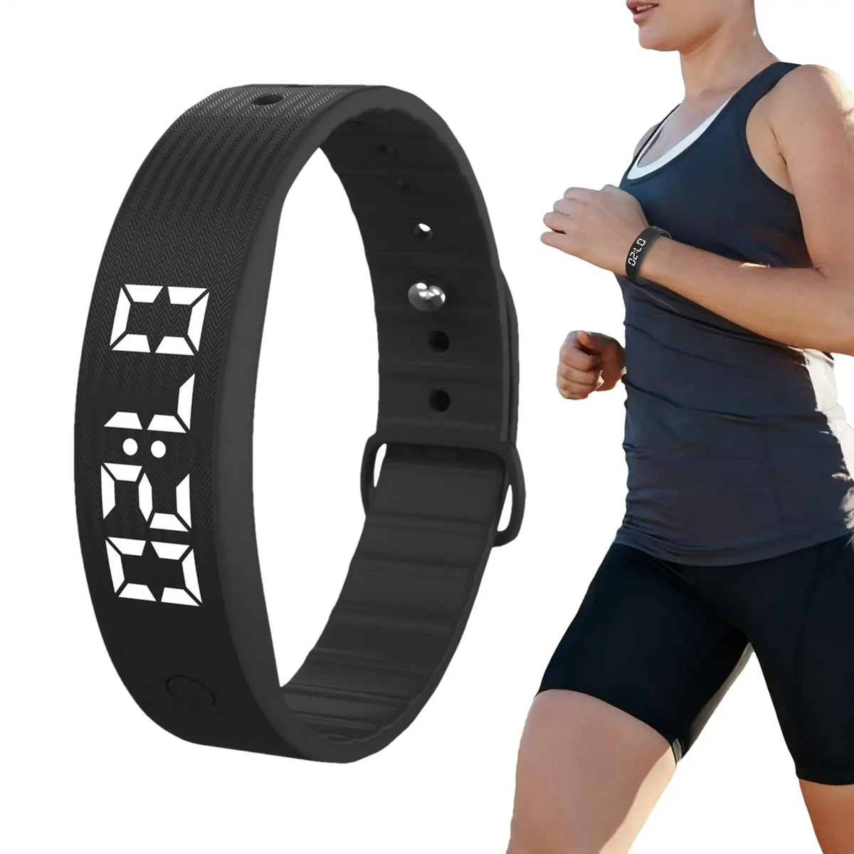 Silent vibrating alarm wristband