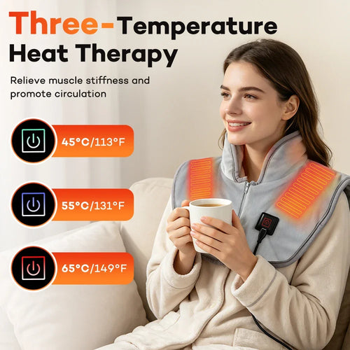 Heated neck and shoulder wrap, photo 2