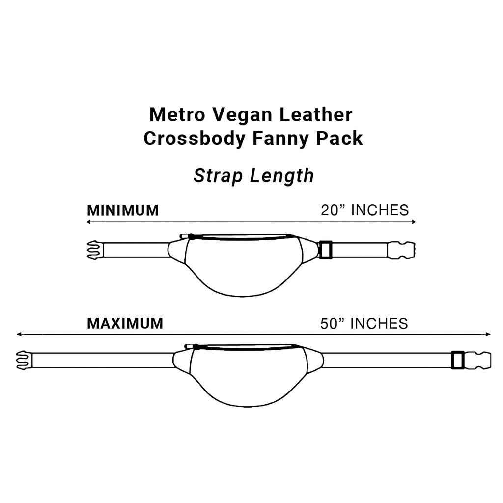 Vegan leather crossbody fanny pack, photo 3
