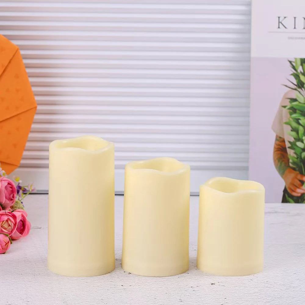 Flameless LED candles with remote, set of 3, photo 3