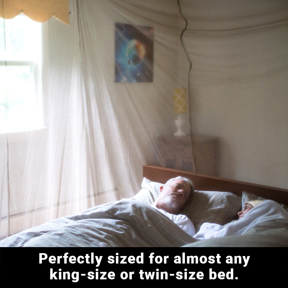 Silver-fabric bed canopy with floor mat, photo 3