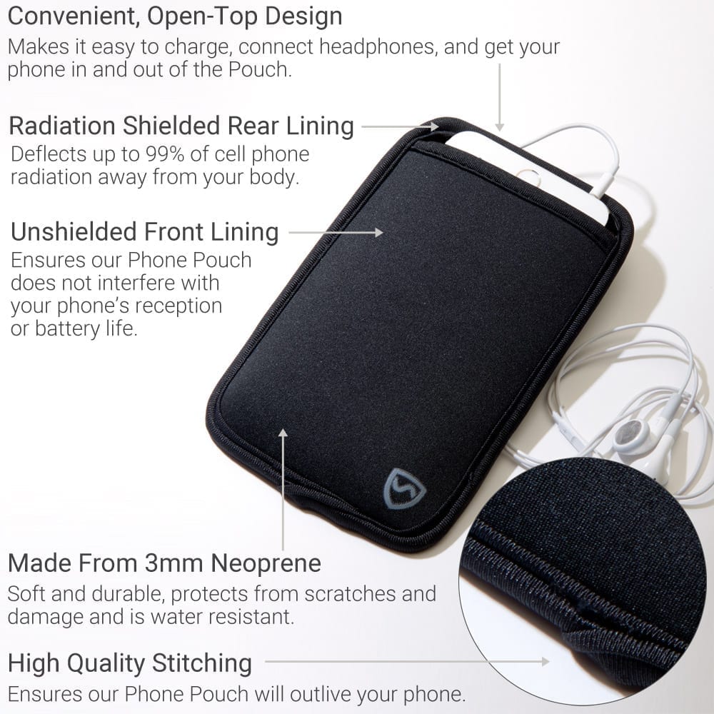 Neoprene phone pouch with shielded back panel, photo 5