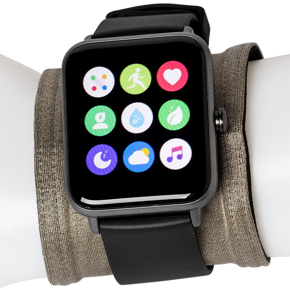 Silver-thread smartwatch wrist band